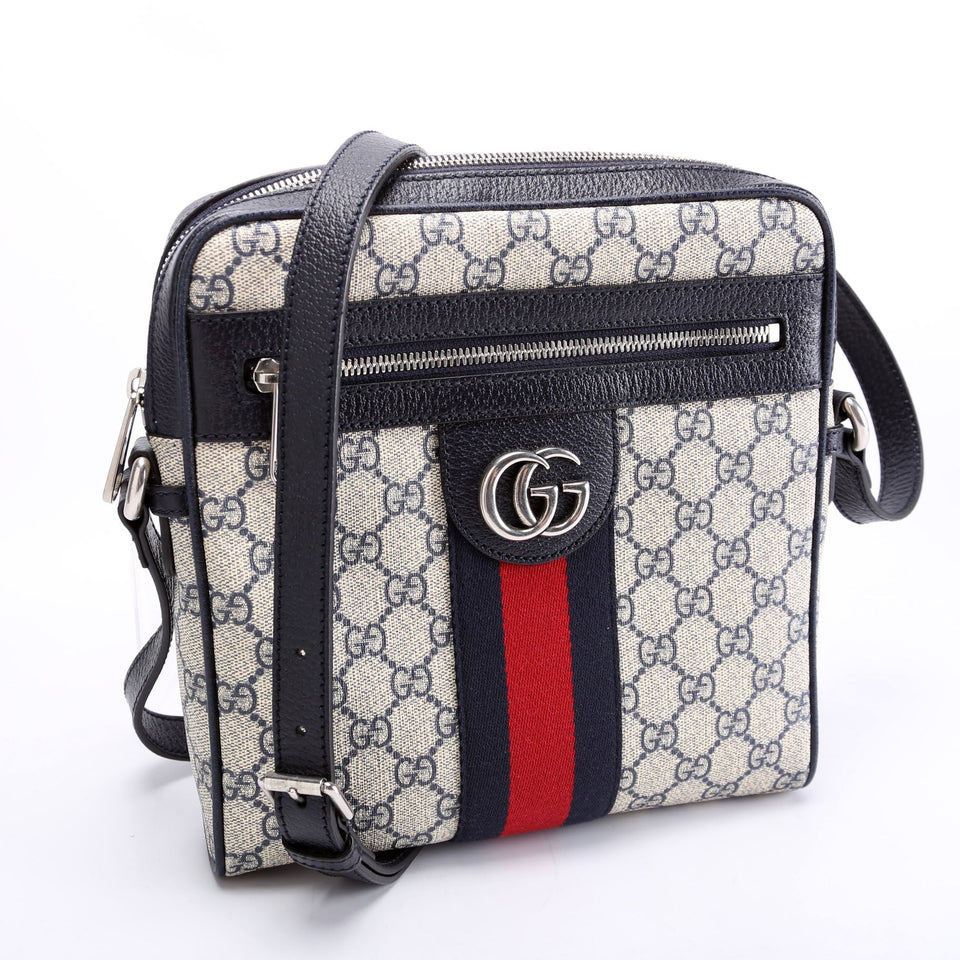 Gucci 547926 Ophidia Messenger Navy/Beige Bag