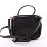 Gucci 744434 Blondie Leather Top Handle Black Bag