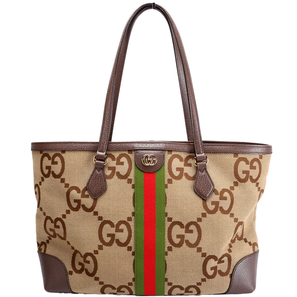 Gucci 631685 Jumbo GG Ophidia Tote Brown Bag