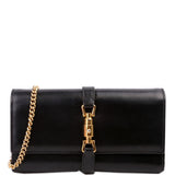 Gucci 652681 Jackie 1961 Chain Wallet Black Bag