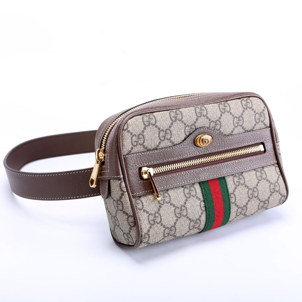 Gucci 517076 Mini Ophidia Belt Brown/Beige Bag