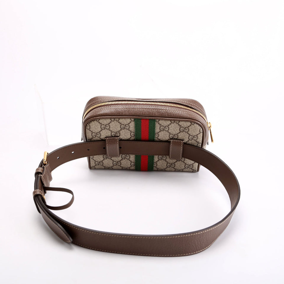 Gucci 517076 Mini Ophidia Belt Brown/Beige Bag
