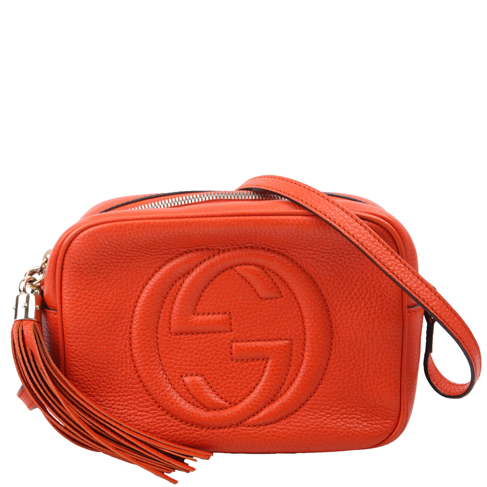 Gucci 308364 Soho Disco Crossbody Orange Bag