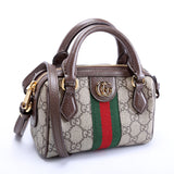 Gucci 781490 GG Supreme Ophidia Boston Brown Bag