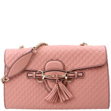 Gucci 449635 Emily Micro Medium Chain Pink Bag