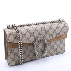 Gucci 499623 Dionysus Small GG Supreme Tan Bag