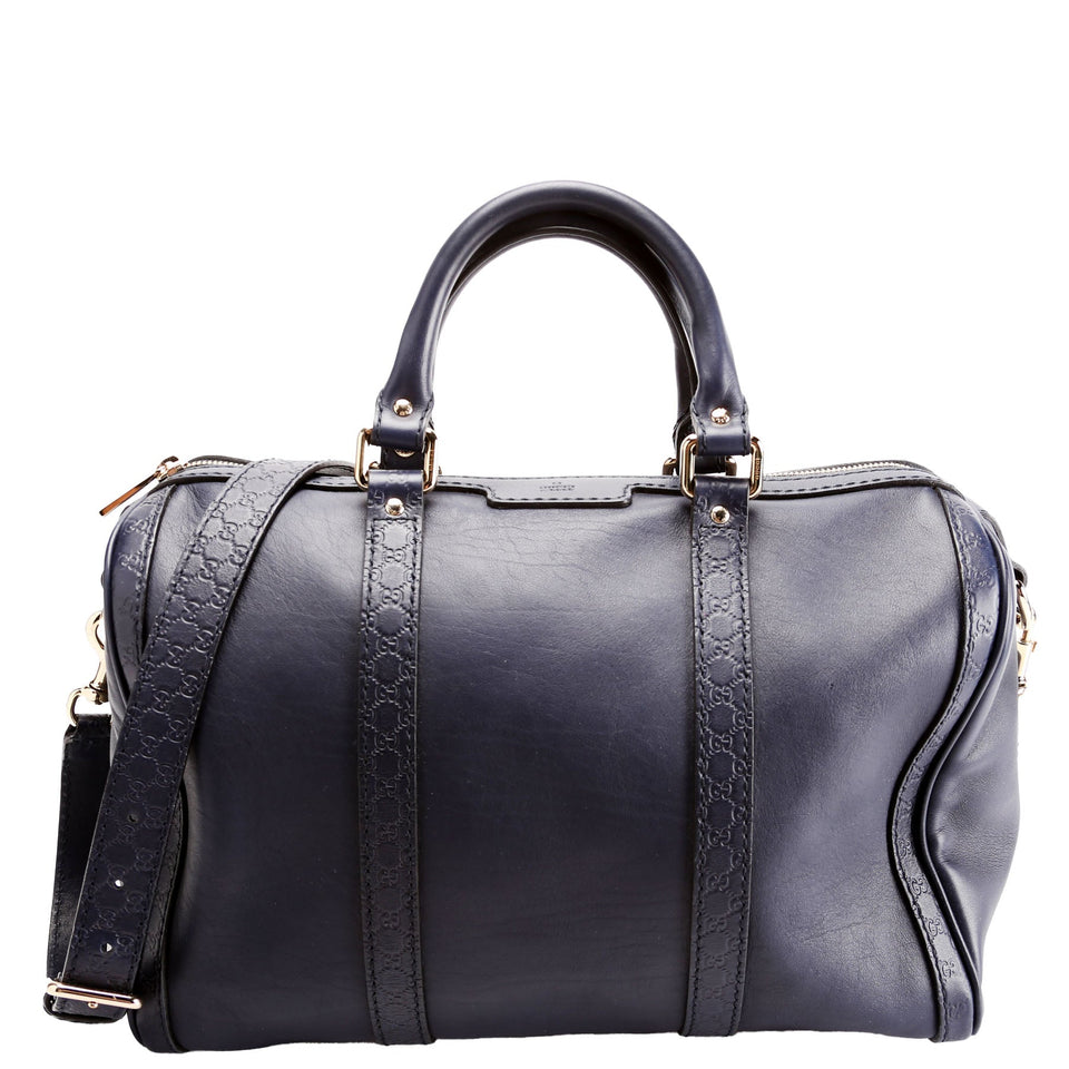 Gucci 247205 Boston Micro Navy Bag