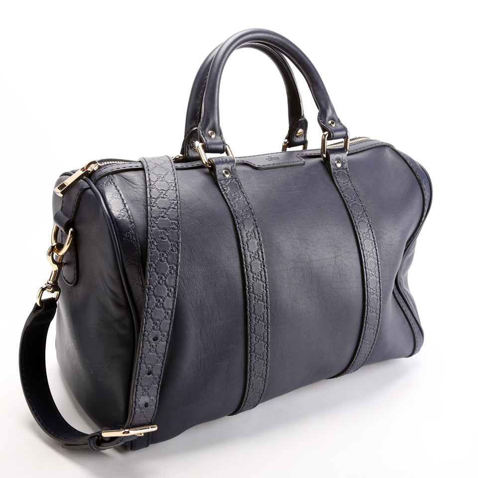 Gucci 247205 Boston Micro Navy Bag