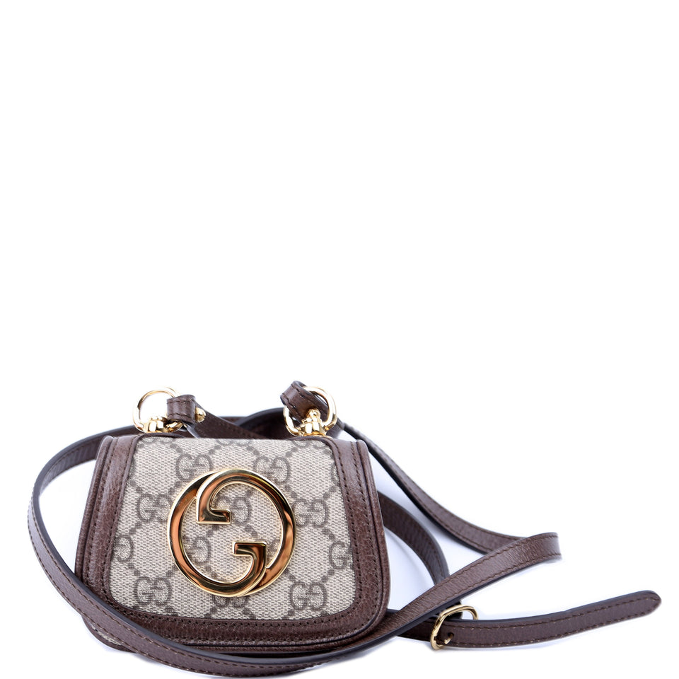 Gucci 698635 GG Supreme Blondie Micro Wallet on Strap Bag