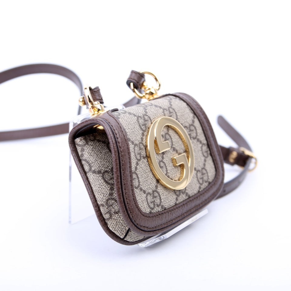 Gucci 698635 GG Supreme Blondie Micro Wallet on Strap Bag