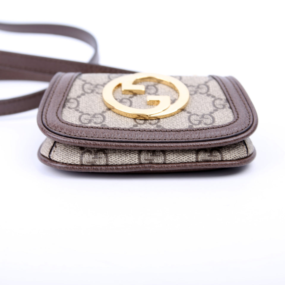 Gucci 698635 GG Supreme Blondie Micro Wallet on Strap Bag