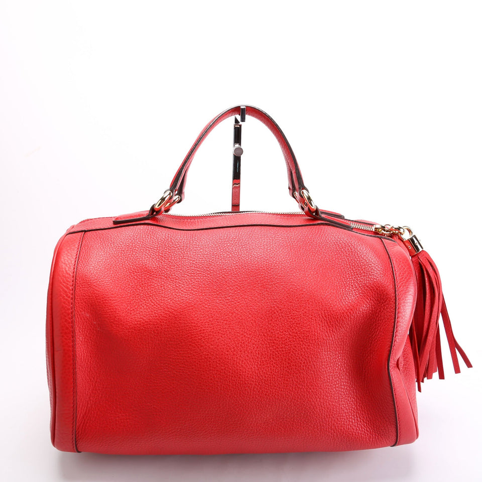 Gucci 282302 Soho Leather Boston Red Bag