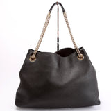 Gucci 308982 Soho Leather Shoulder Medium Black Bag