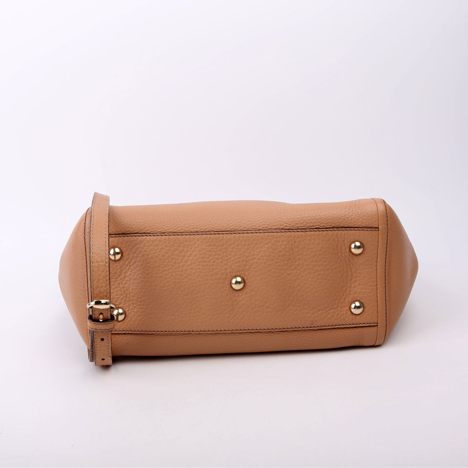 Gucci 369176 Soho Crossbody Tan Bag