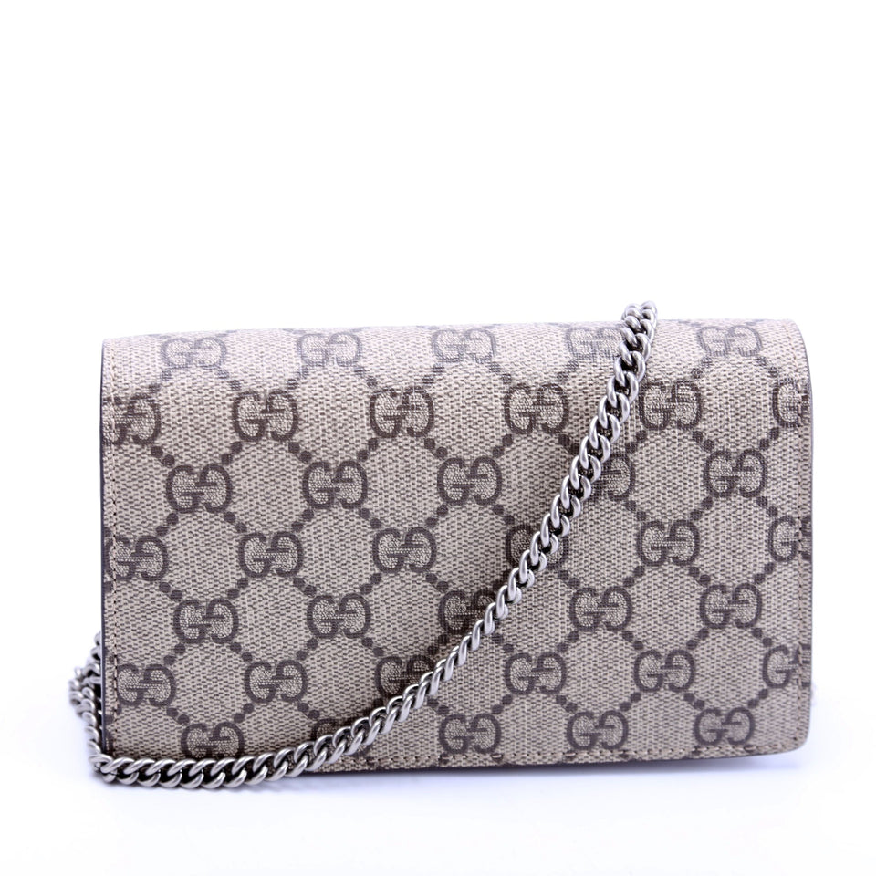 Gucci 476432 Dionysus GG Super Mini Tan Bag