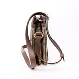 Gucci 523354 GG Supreme Ophidia Medium Shoulder Brown Bag