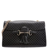 Gucci 449635 Emily Micro Medium Chain Black Bag