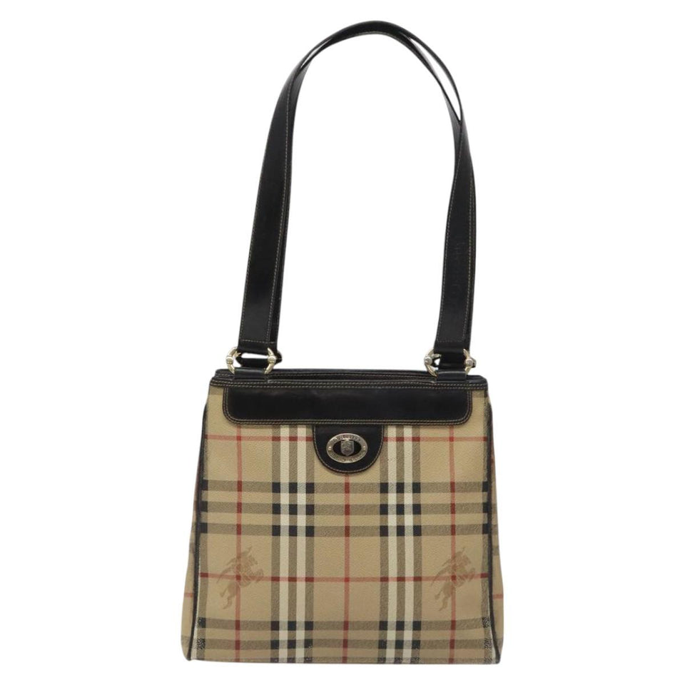 Burberry Nova Check Beige Canvas Tote Bag ( )