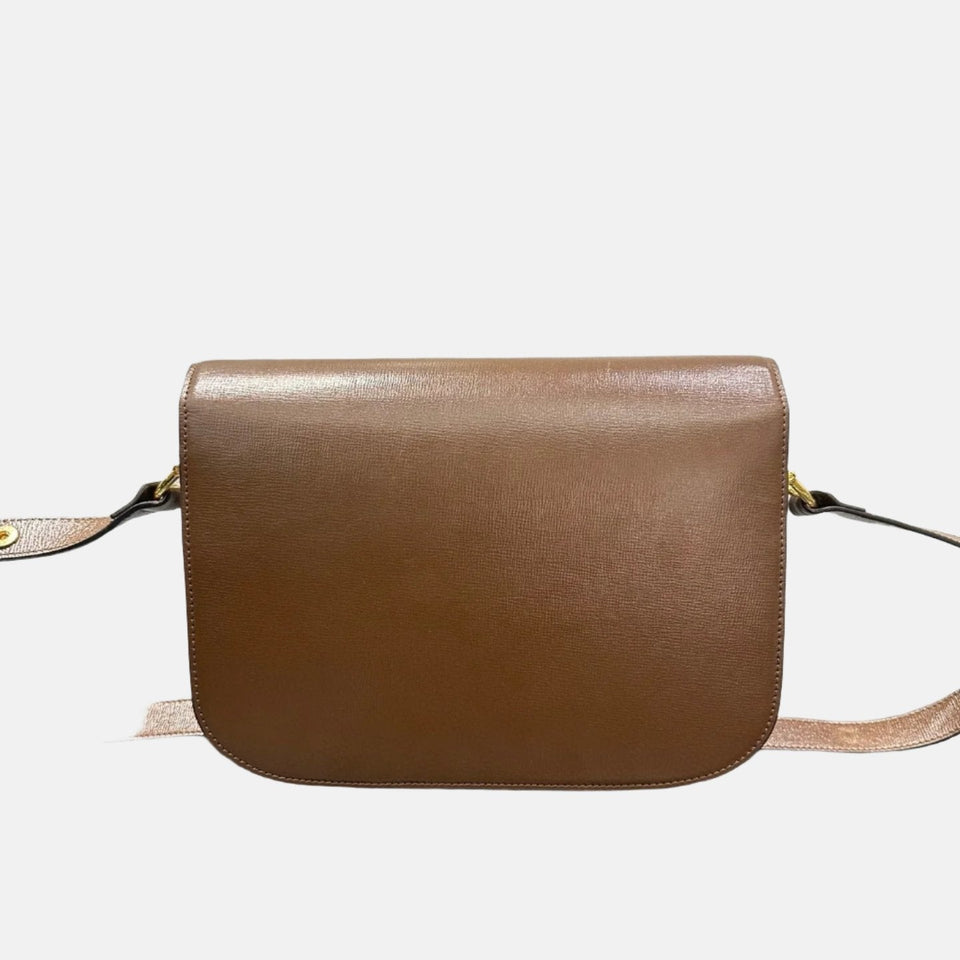 Gucci 1955 Horsebit Shoulder Bag Caramel Brown Small Leather