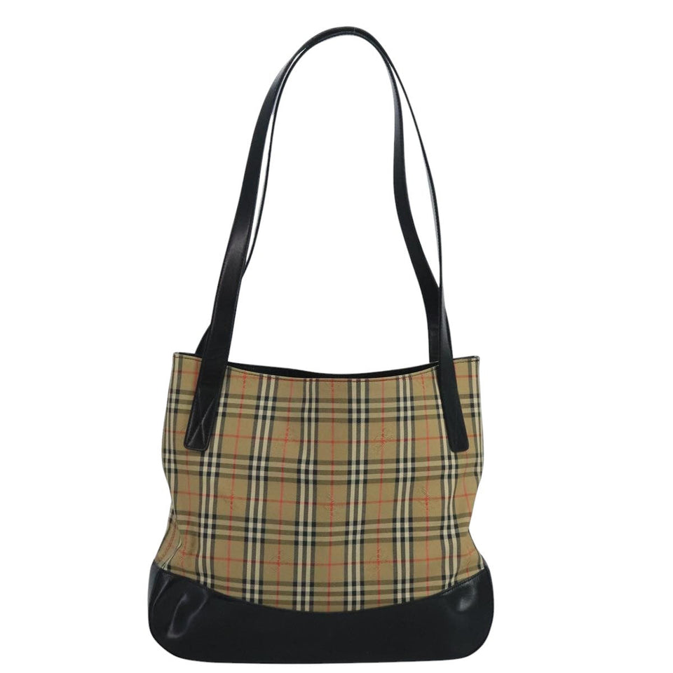 Burberry Nova Check Beige Canvas Tote Bag ( )