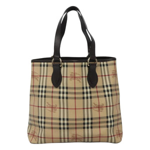Burberry Nova Check Beige Canvas Tote Bag ( )