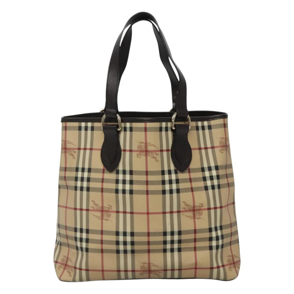 Burberry Nova Check Beige Canvas Tote Bag ( )