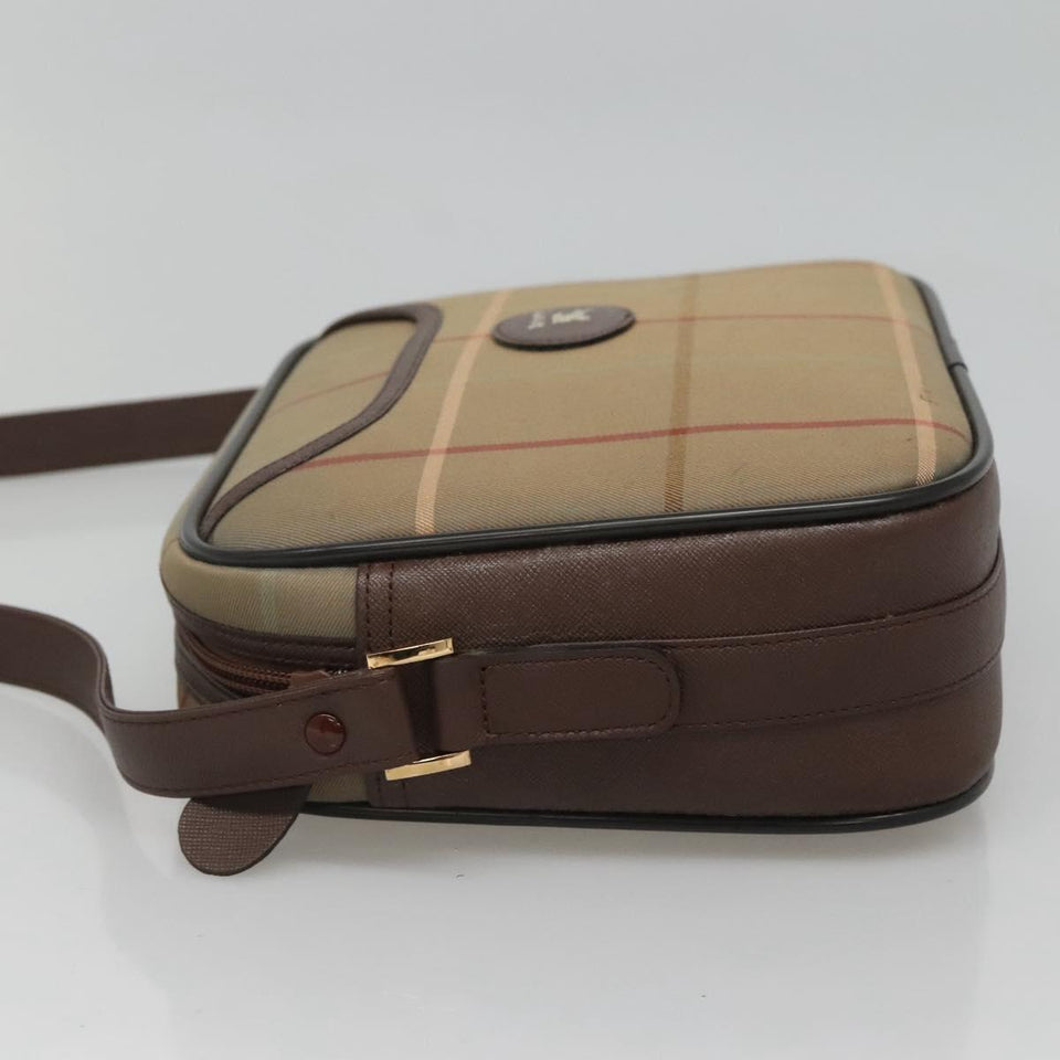 Burberry Vintage Check Beige Canvas Shoulder Bag ( )
