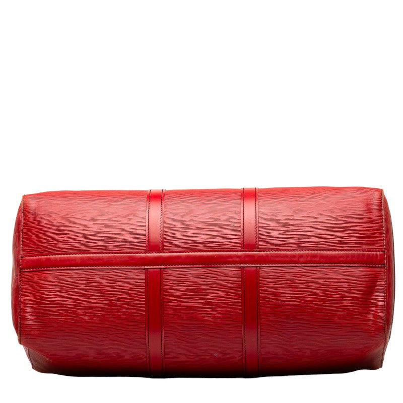 Louis Vuitton Epi Keepall 50 Boston Bag Castilian Red