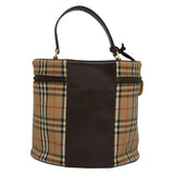 Burberry Nova Check Beige Canvas Handbag ( )