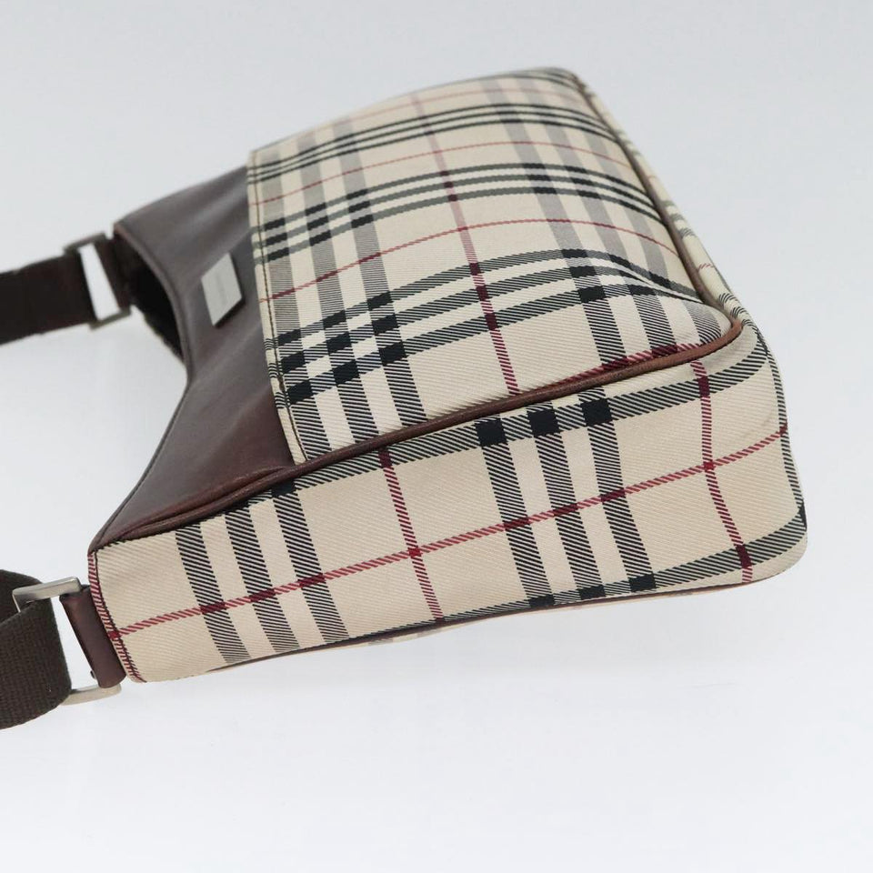 Burberry Nova Check Beige Synthetic Shoulder Bag ( )