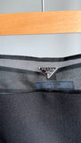 Prada Black Wool and Crinoline Pencil Skirt - L (8/10)