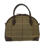 Burberry Nova Check Brown Canvas Handbag ( )