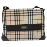 Burberry Nova Check Beige Synthetic Shoulder Bag ( )