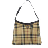 Burberry Nova Check Beige Canvas Shoulder Bag ( )