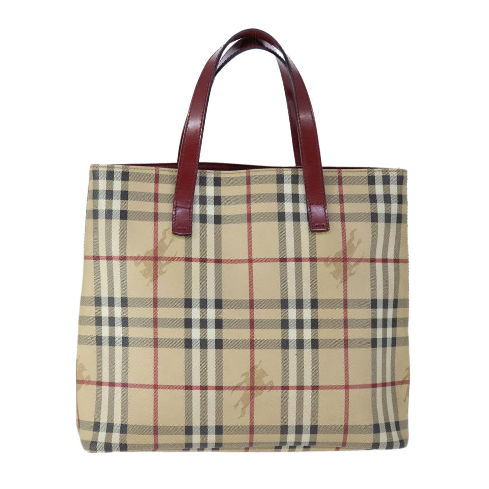 Burberry Nova Check Beige Canvas Tote Bag ( )