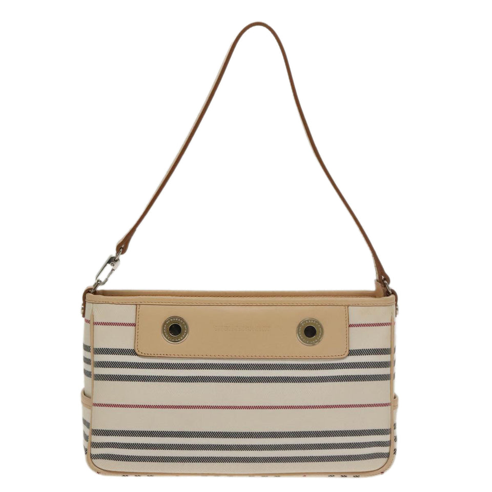 Burberry Nova Check Beige Canvas Shoulder Bag ( )