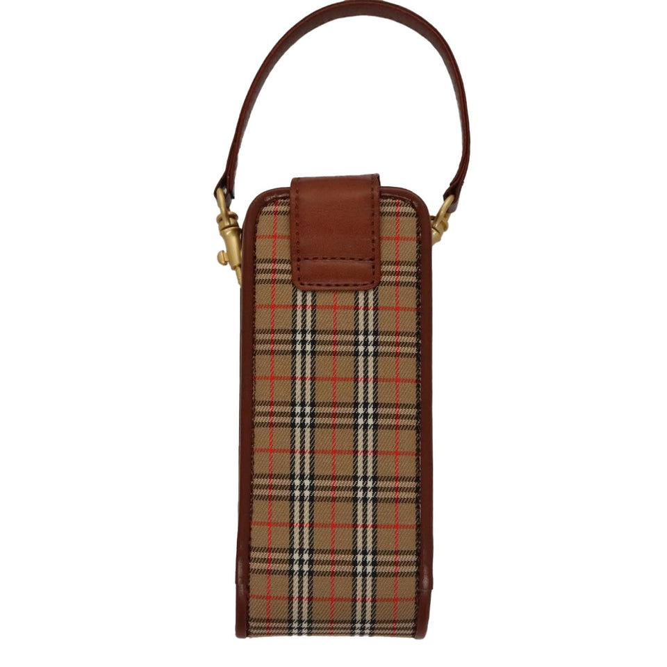 Burberry Nova Check Beige Canvas Clutch Bag ( )