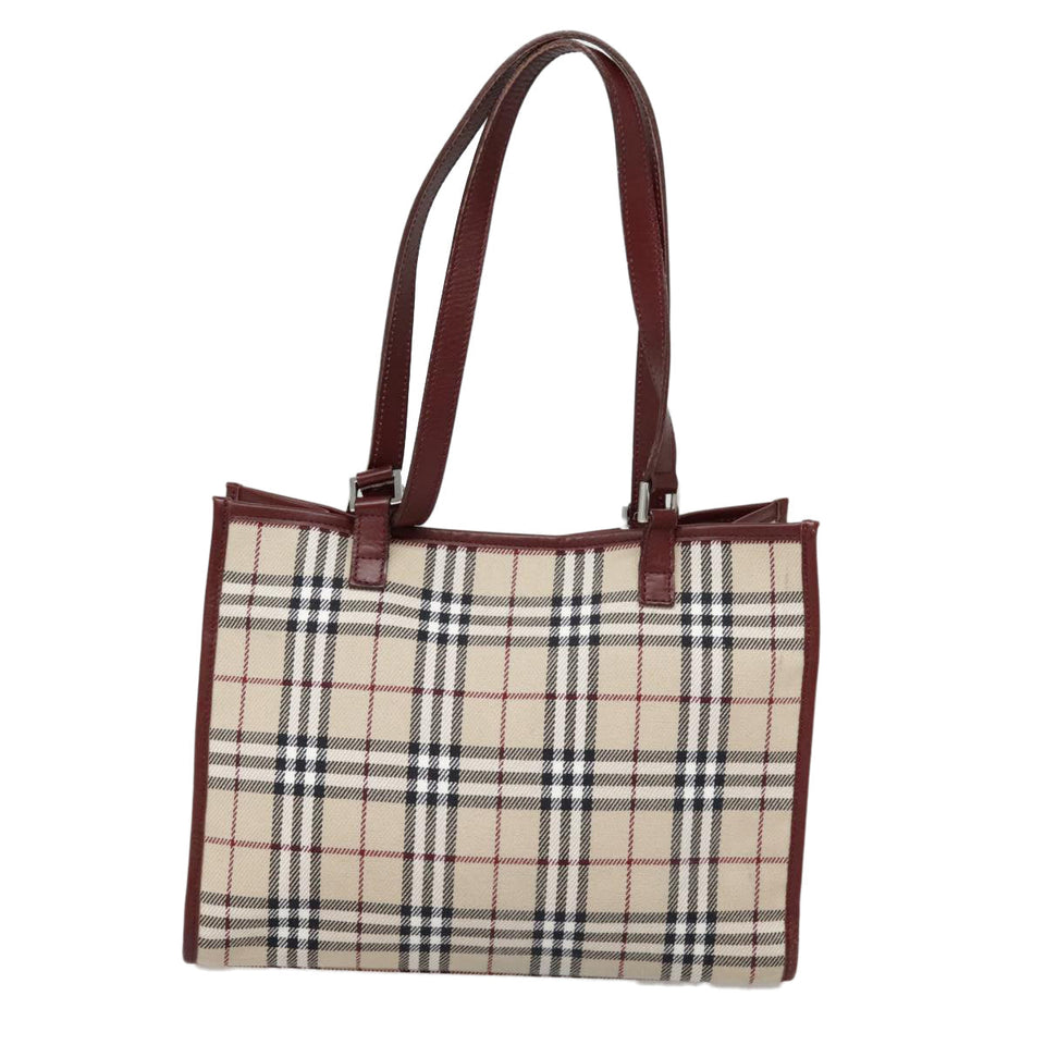 Burberry Nova Check Beige Canvas Tote Bag ( )