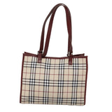 Burberry Nova Check Beige Canvas Tote Bag ( )