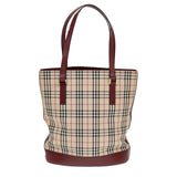 Burberry Nova Check Beige Canvas Tote Bag ( )