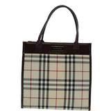 Burberry Nova Check Beige Canvas Tote Bag ( )