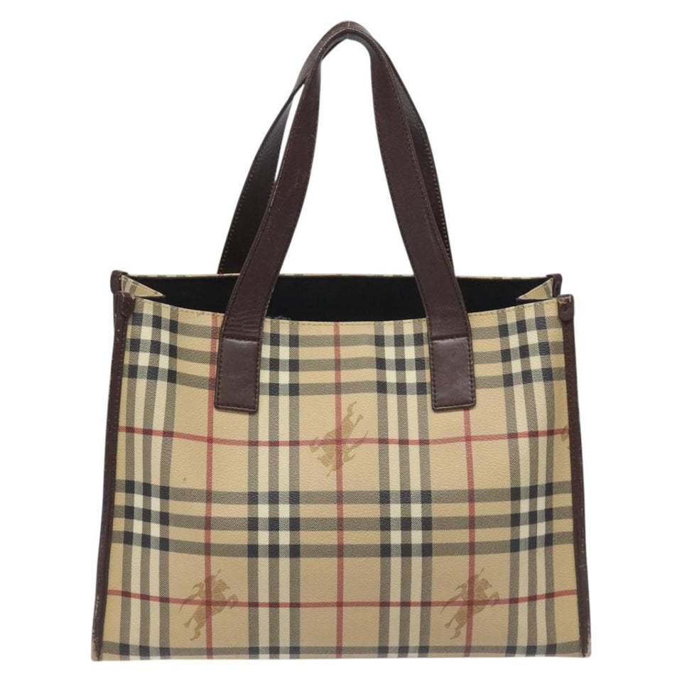 Burberry Nova Check Beige Canvas Tote Bag ( )