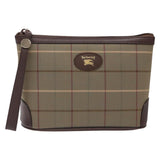 Burberry Nova Check Beige Canvas Clutch Bag ( )