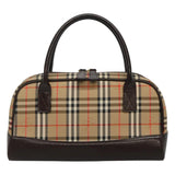 Burberry Nova Check Beige Canvas Handbag ( )