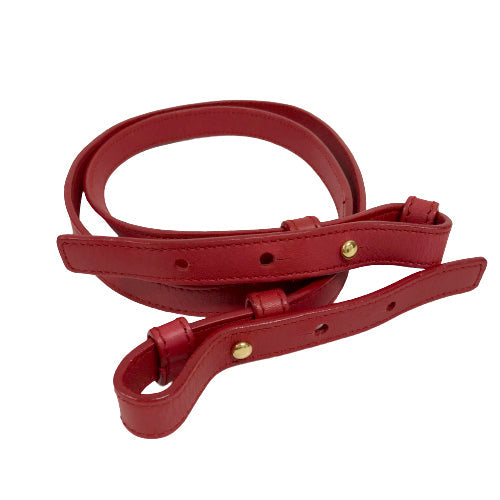 Saint Laurent- Petit Cabas Shoulder Bag Wine Red Gold Metal Fittings