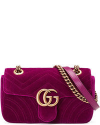 Gucci Quilted GG Mini Marmont MatelassÃ© Crossbody Bag