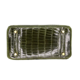 Hermes25cm Birkin Vert Olive Shiny Niloticus Gold Hardware