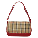 Burberry Nova Check Beige Canvas Shoulder Bag ( )