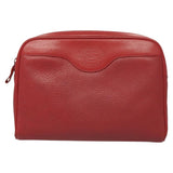 Burberry Red Leather Clutch Bag ( )