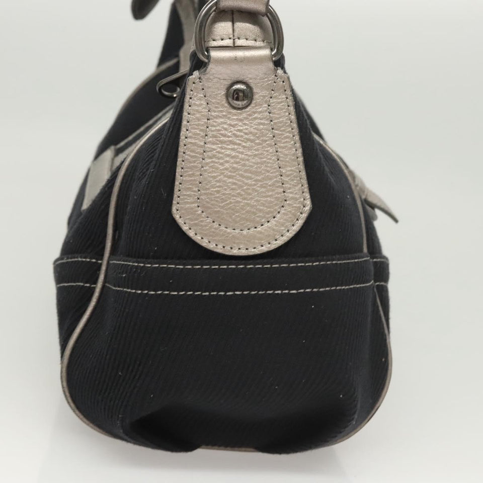 Burberry Navy Canvas Shoulder Bag ( )